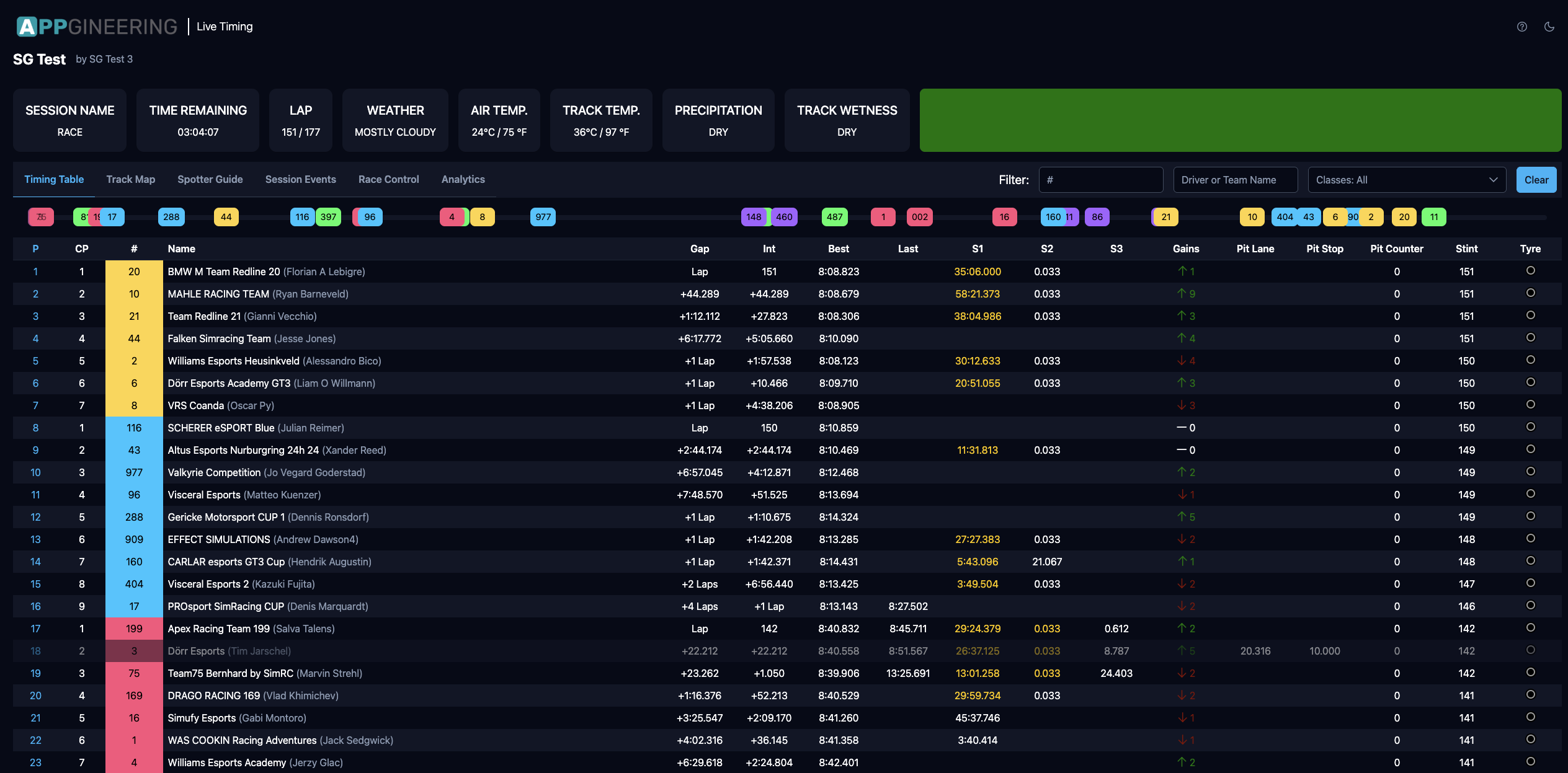 Live Timing